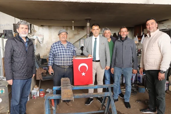 Silifke Belediye Başkanı Sadık Altunok'tan sanayi sitesi esnafına ziyaret