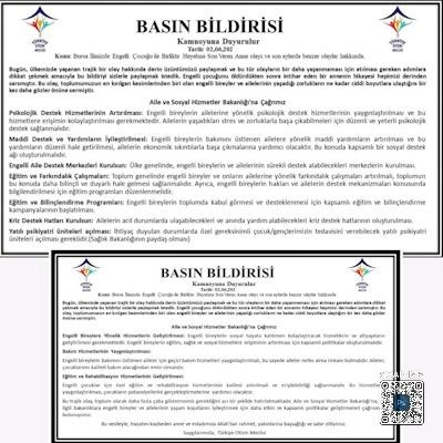Bursa'da yaşanan engelli ailenin dramı Mersin'deki dernekleri harekete geçirdi 