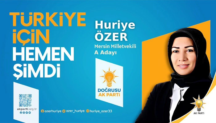 Huriye Özer Ak Parti'den Mersin Milletvekiliği aday adaylığını açıkladı