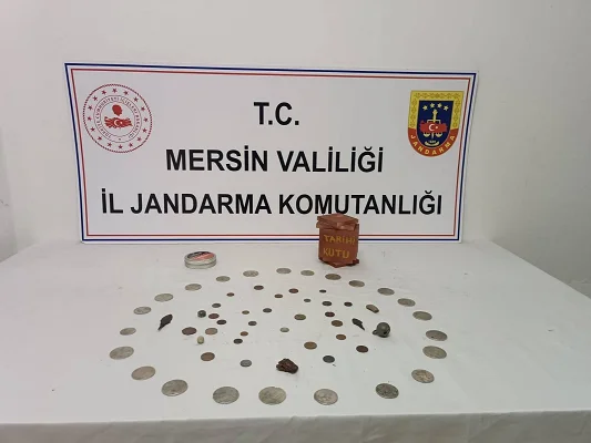 Yenişehir ve Çamlıyayla ilçelerinde 188 sikke ve 9 obje ele geçirildi