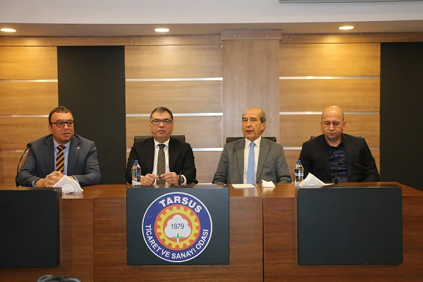 Tarsus Belediye Başkan Adayı Mahmut Tat, Tarsus TSO’yu ziyaret etti