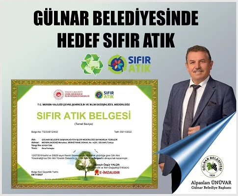 Gülnar Belediyesinde hedef sıfır atık