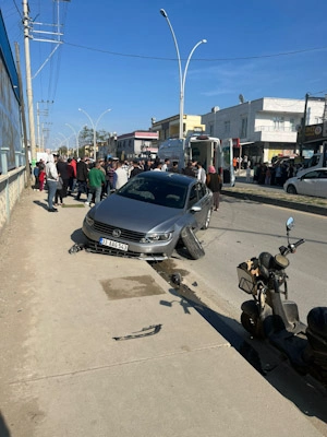 Tarsus'ta otomobilin çarptığı bisikletin sürücüsü öldü, yeğeni yaralandı