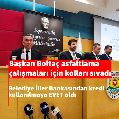 Başkan Boltaç asfaltlama çalışmaları için kolları sıvadı 