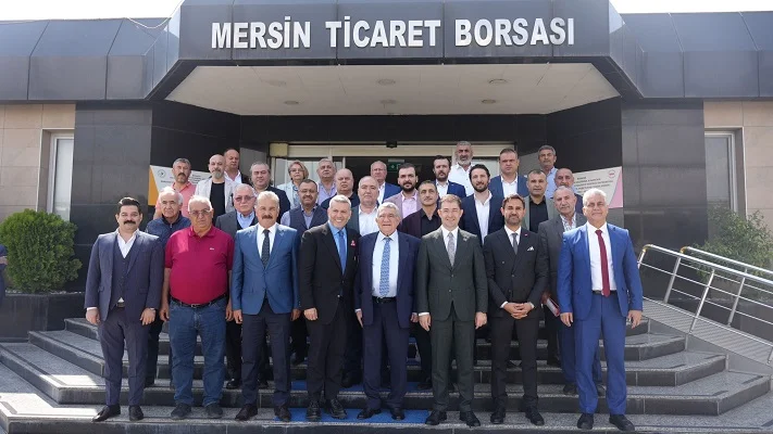 MHP Mersin Milletvekili Adayları UYSAL ve SOYDAN Mersin Ticaret Borsası’sını ziyaret etti