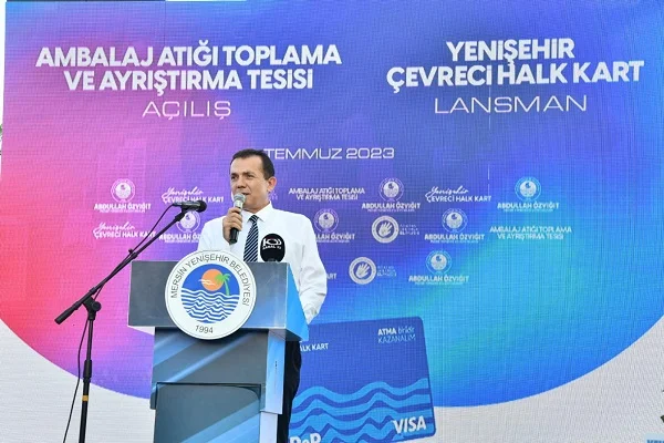 Yenişehir Belediyesi atık ayrıştırma tesisini açtı, çevreci halk kart projesini başlattı