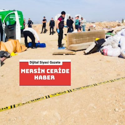 Tarsus’ta boş arazide halıya sarılı erkek cesedi bulundu