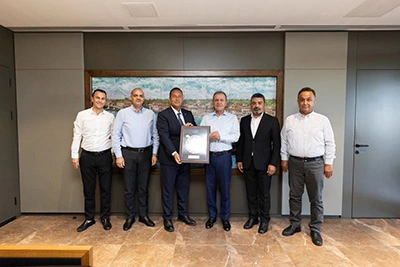 Tarsus Ticaret Borsası'ndan Başkan Vahap Seçer'e Hayırlı Olsun Ziyareti