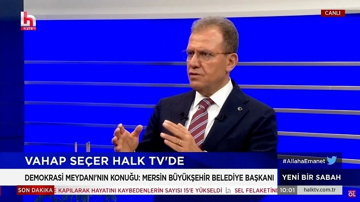 Vahap Seçer Halk Tv ekranlarında Demokrasi Meydanı programına konuk oldu