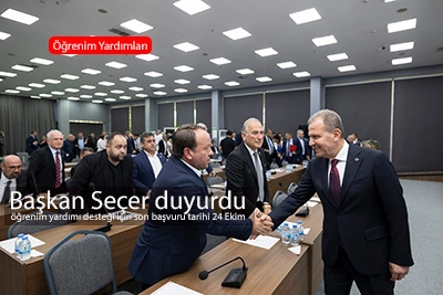 Başkan Seçer Duyurdu: Öğrenim Yardımı Başvuruları 24 Ekim’de Sona Eriyor